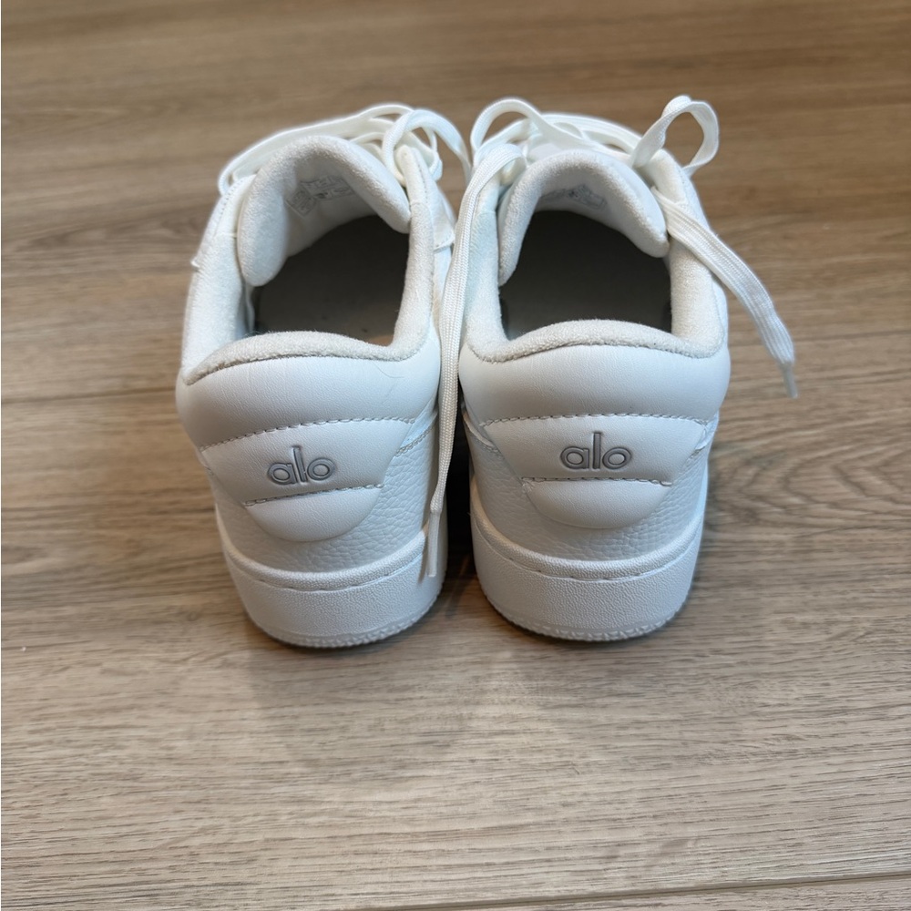 ALO Yoga Women's White Lace-Up Sneakers - Picture 2 of 7
